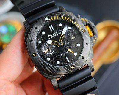 Panerai Submersible 47mm Imported 2555 Automatic Movement Leather/Rubber Band Watch